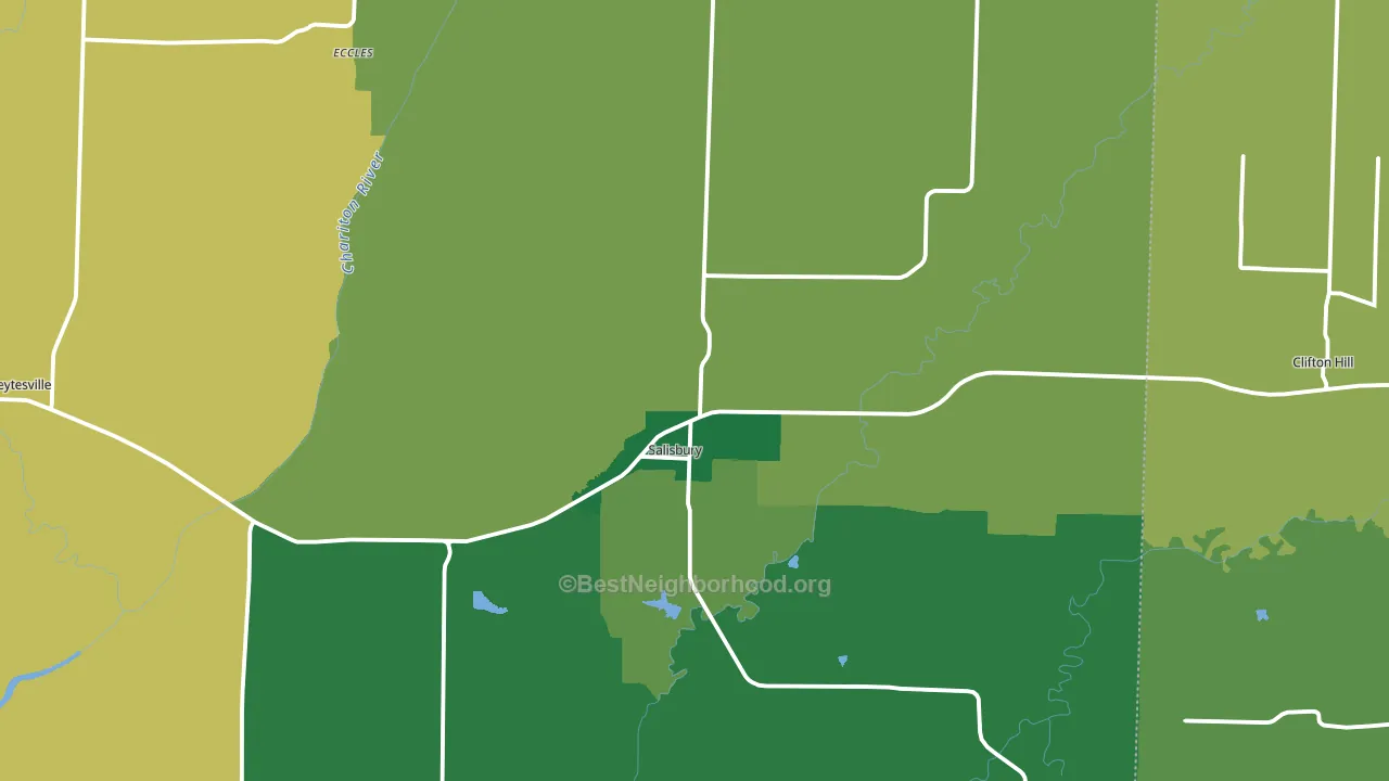 65281, MO block-group voter-turnout map