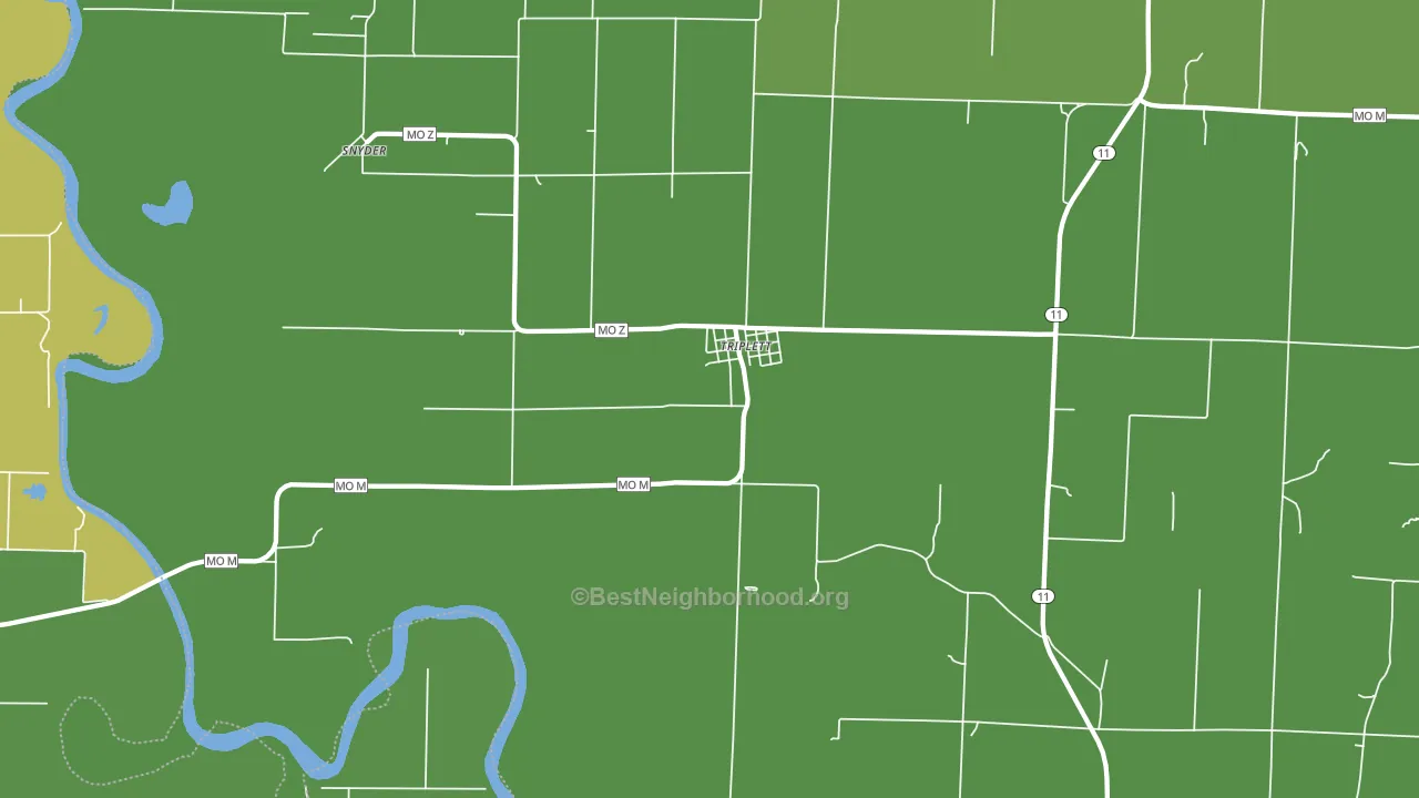 65286, MO block-group voter-turnout map