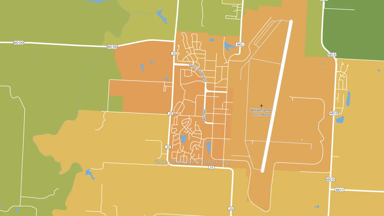 65305, MO block-group voter-turnout map