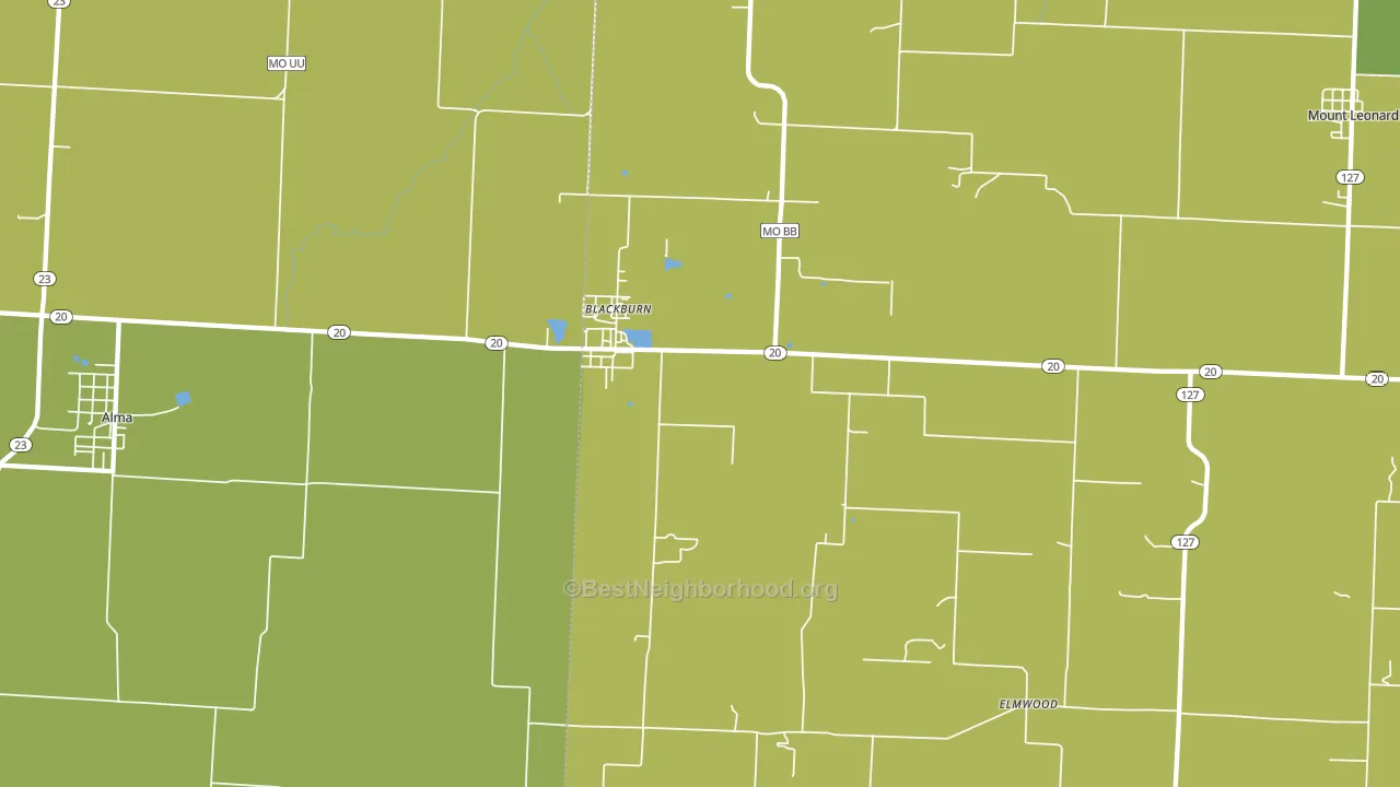 65321, MO block-group voter-turnout map