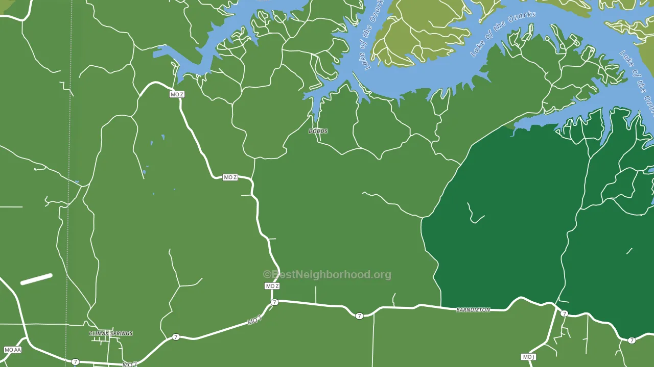 65324, MO block-group voter-turnout map