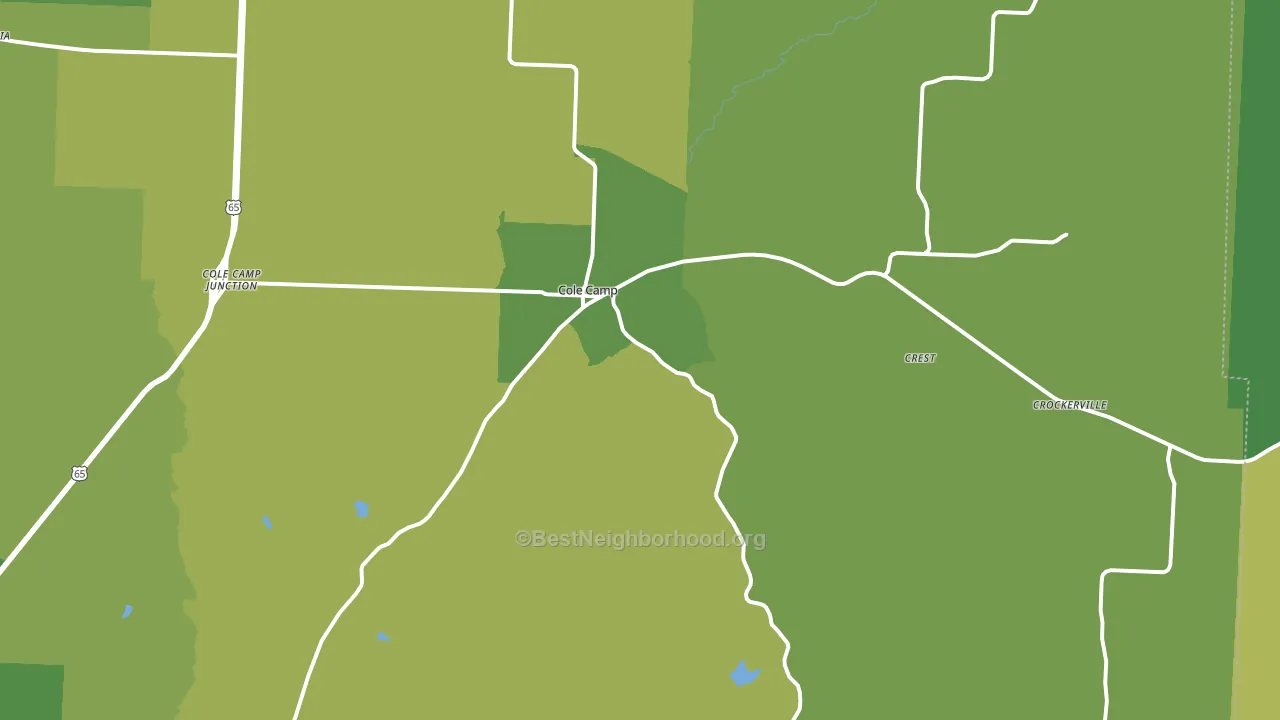 65325, MO block-group voter-turnout map