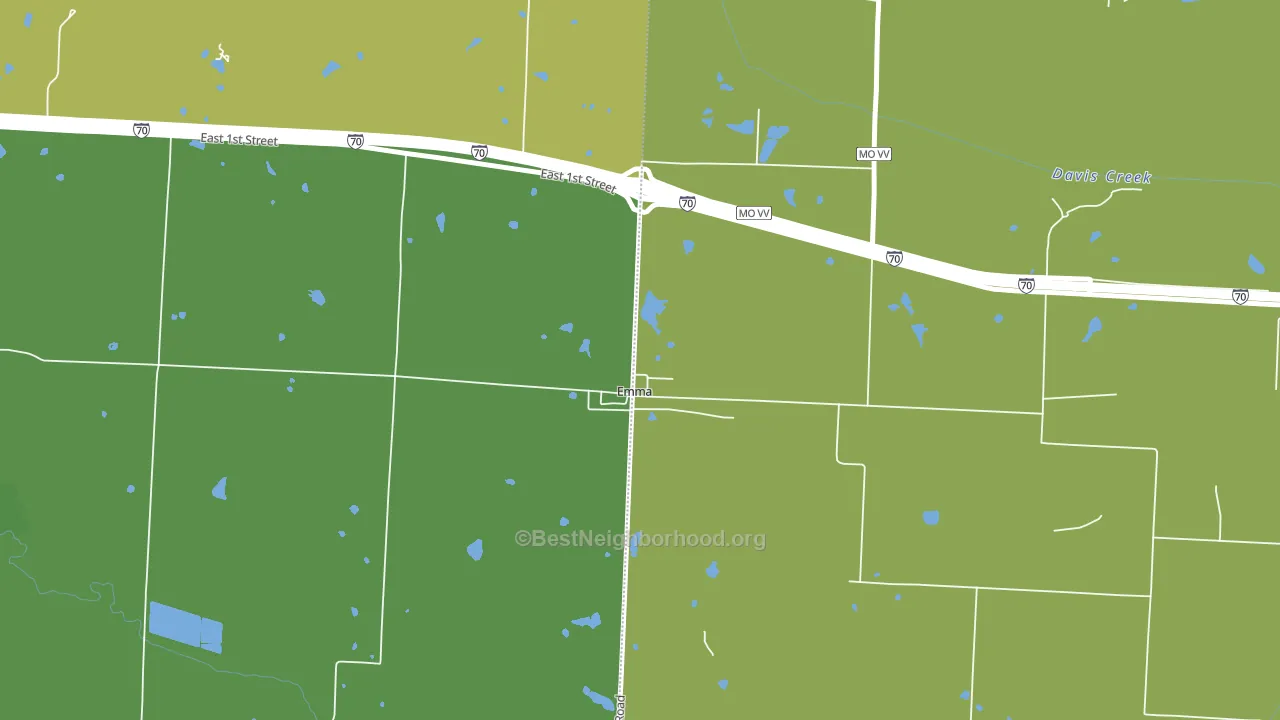 65327, MO block-group voter-turnout map