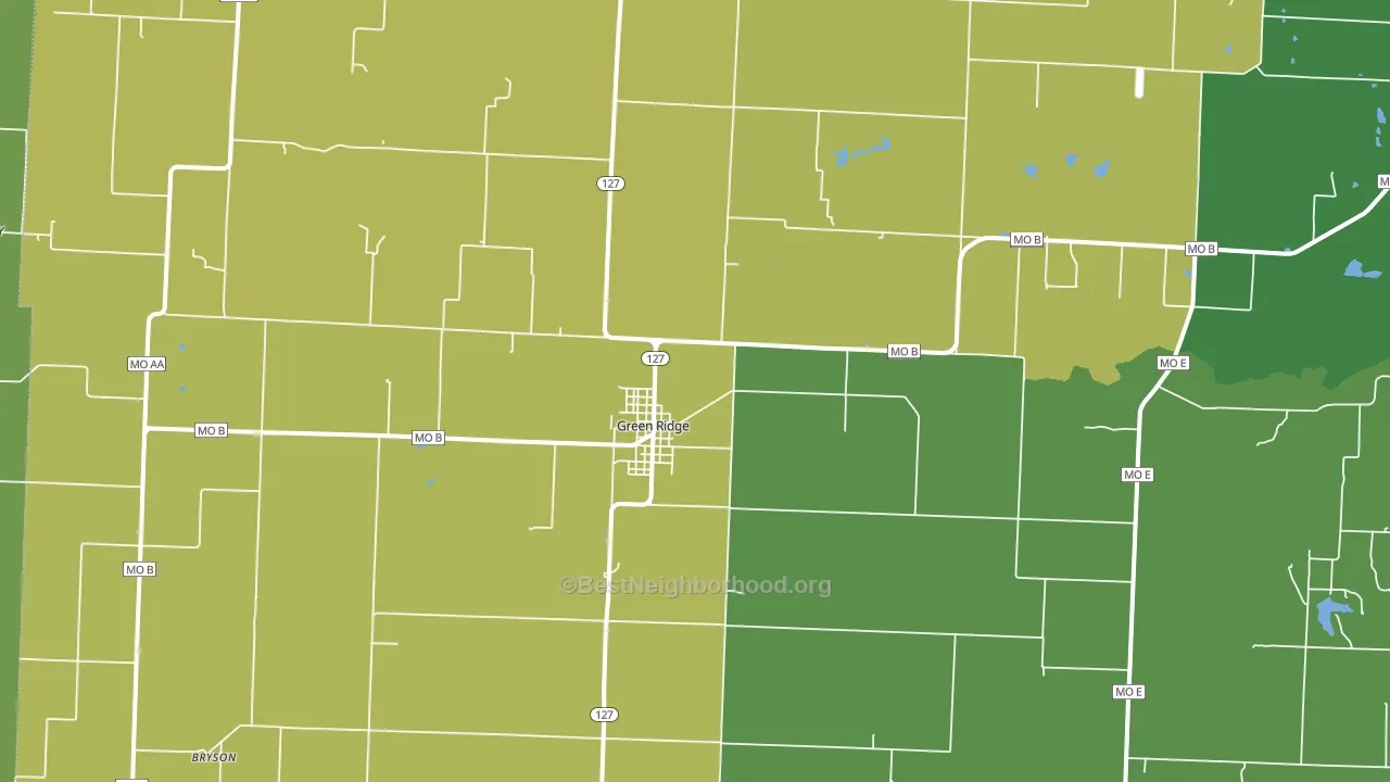 65332, MO block-group voter-turnout map