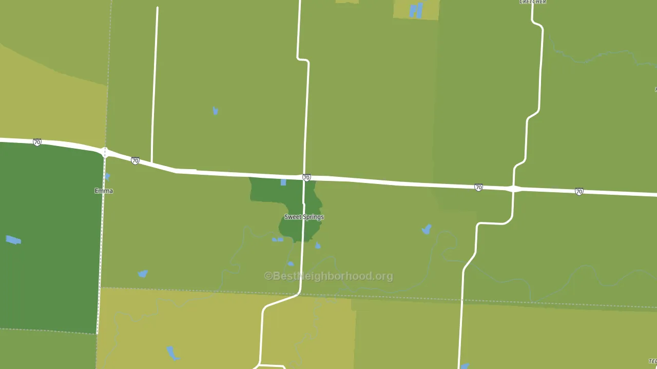 65351, MO block-group voter-turnout map