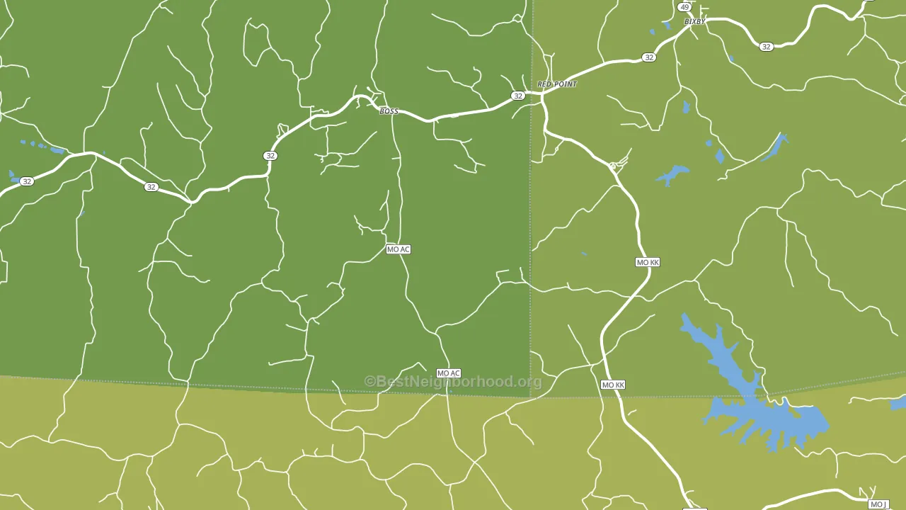 65440, MO block-group voter-turnout map