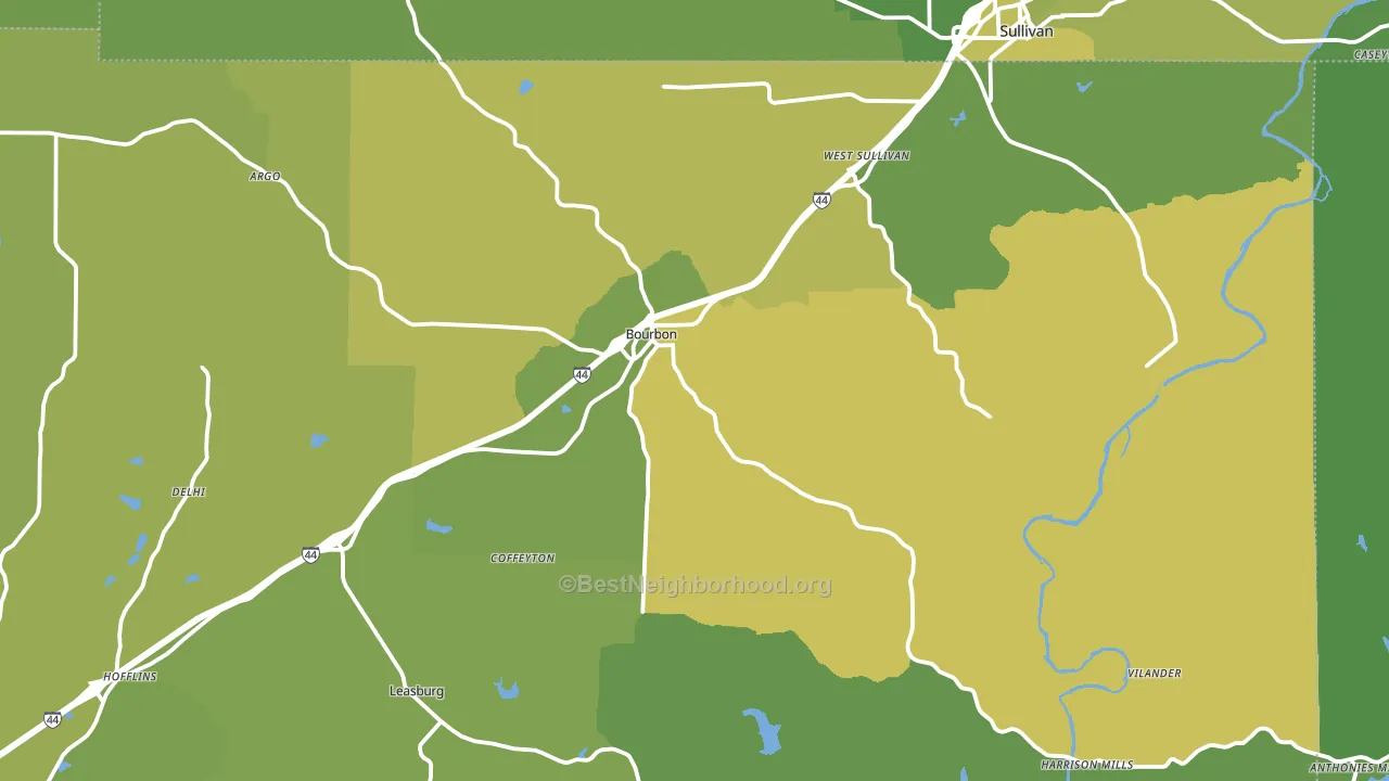 65441, MO block-group voter-turnout map