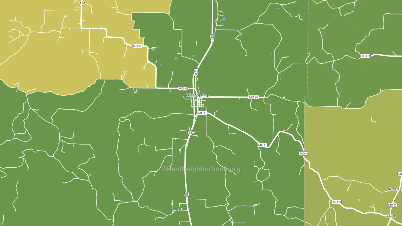 65462, MO block-group voter-turnout map