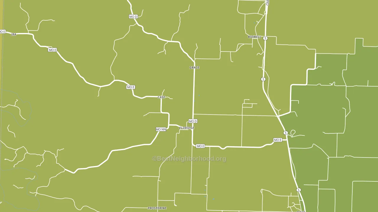 65463, MO block-group voter-turnout map