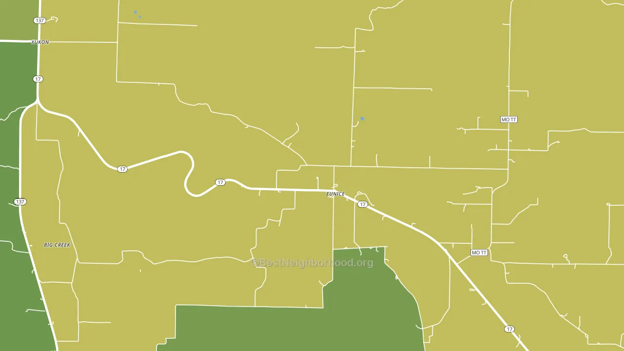 65468, MO block-group voter-turnout map