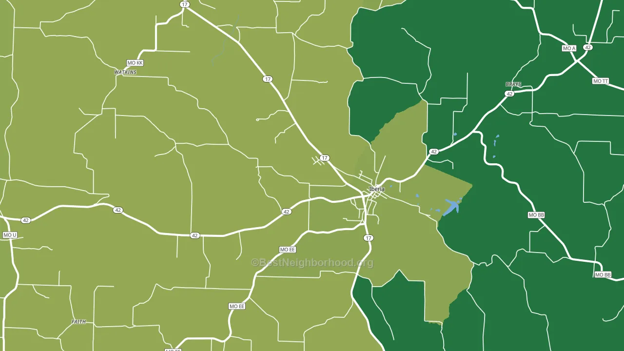 65486, MO block-group voter-turnout map
