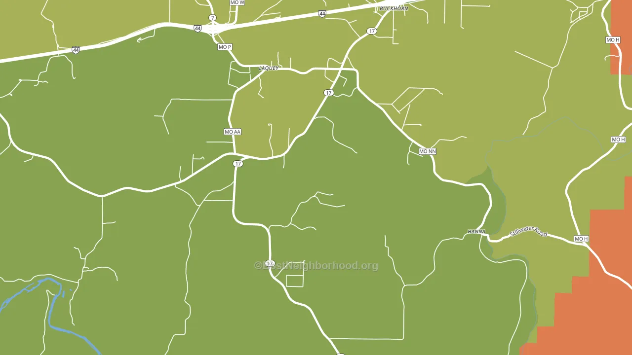 65534, MO block-group voter-turnout map