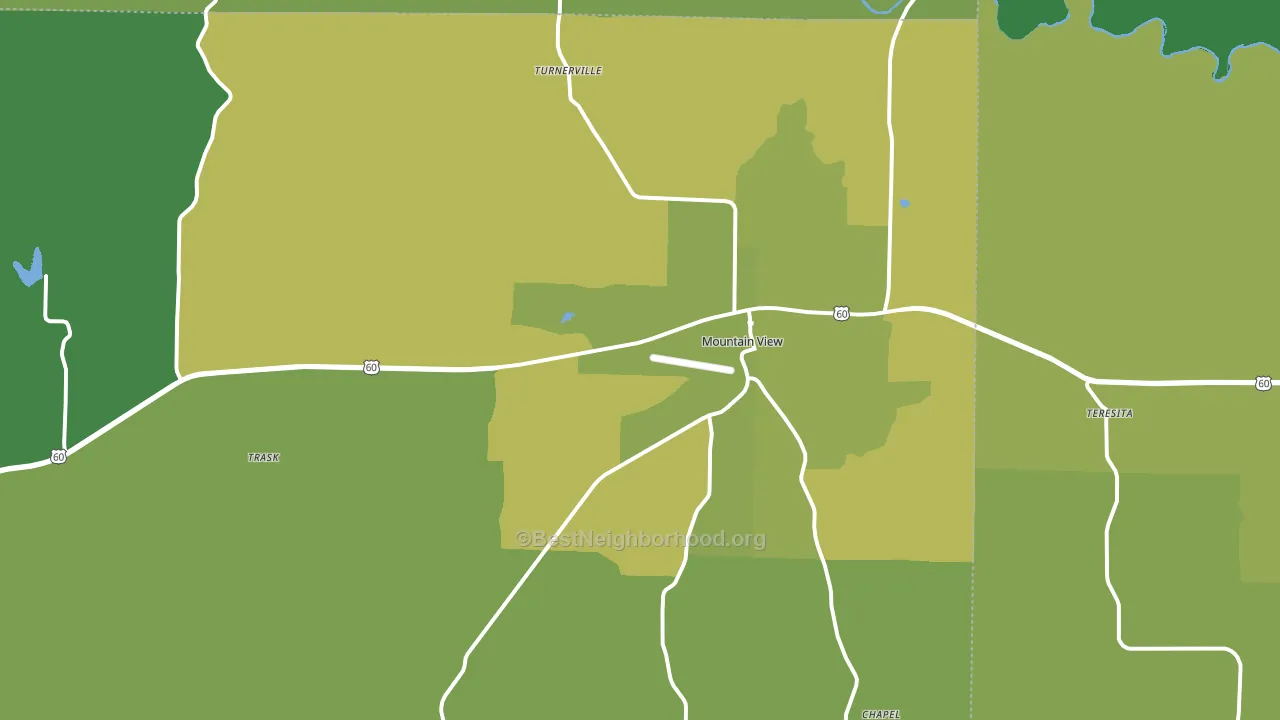 65548, MO block-group voter-turnout map