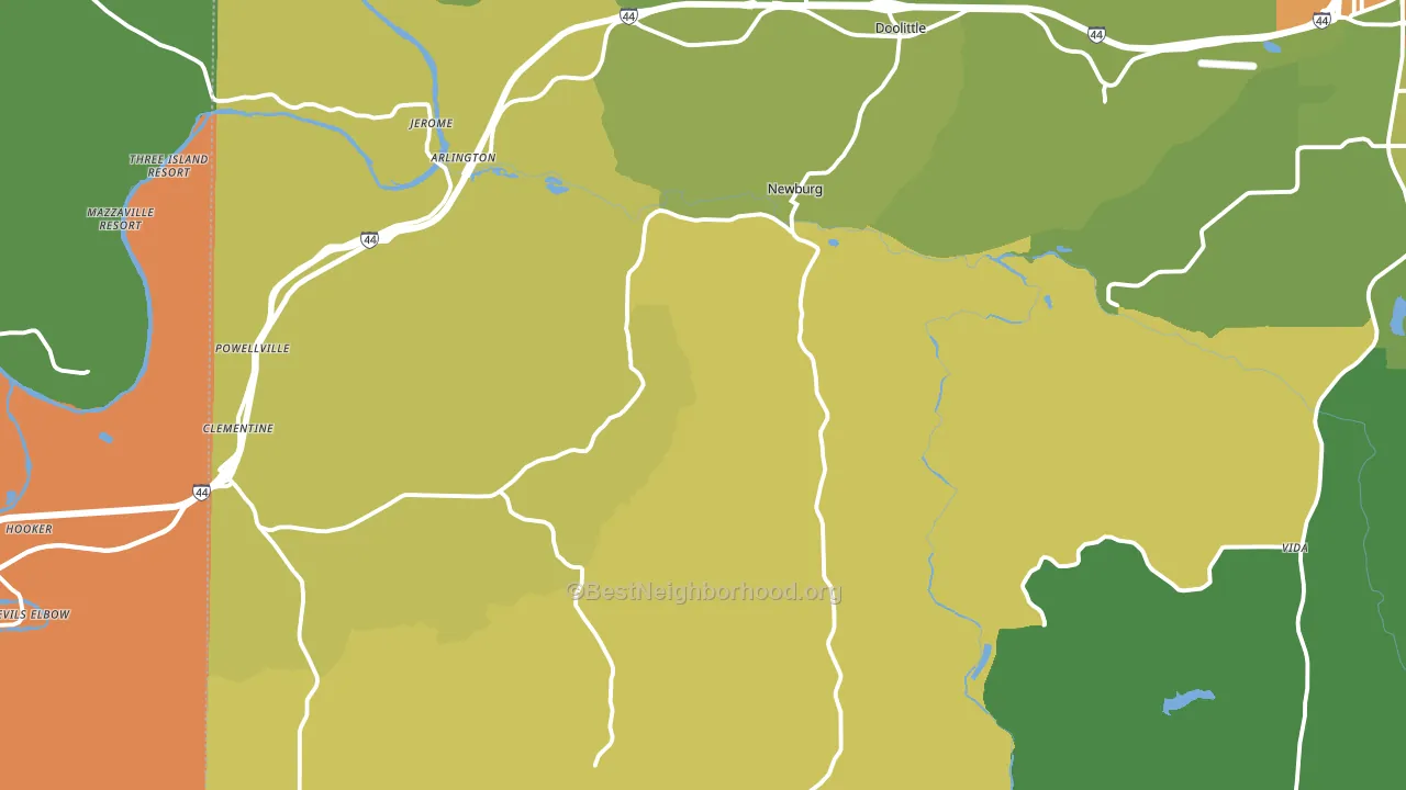 65550, MO block-group voter-turnout map
