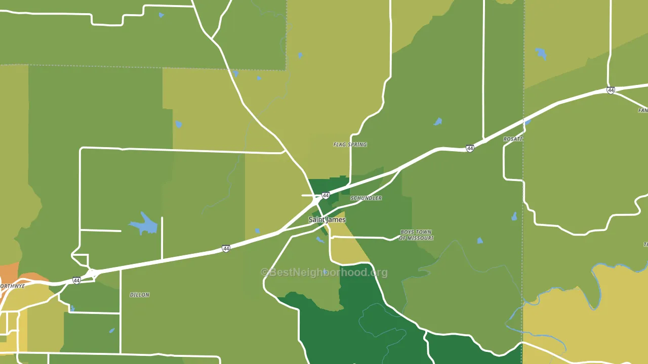 65559, MO block-group voter-turnout map