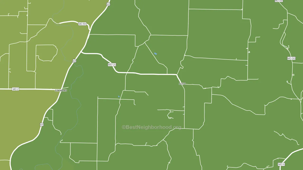 65564, MO block-group voter-turnout map