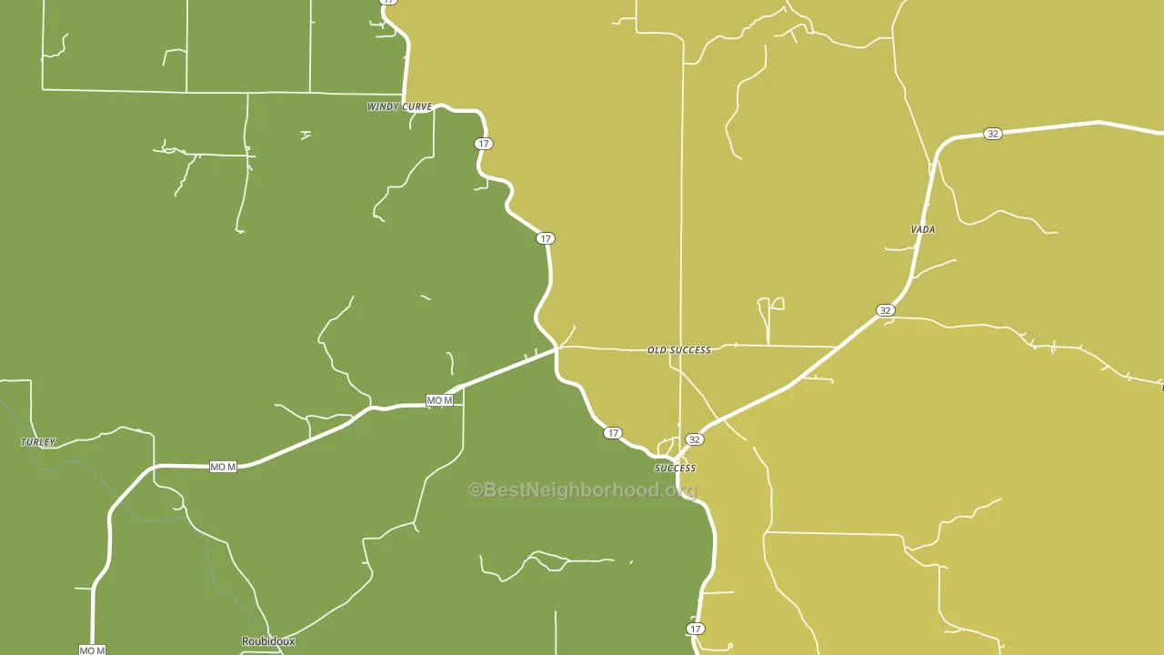 65570, MO block-group voter-turnout map
