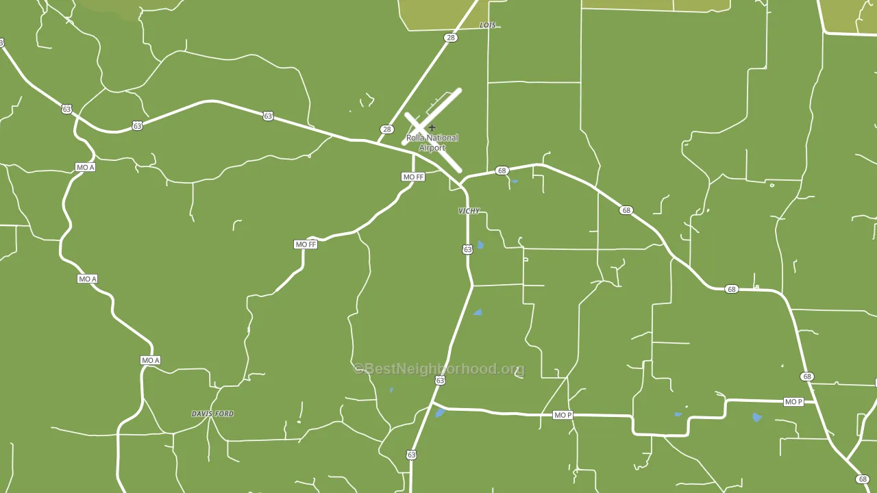 65580, MO block-group voter-turnout map