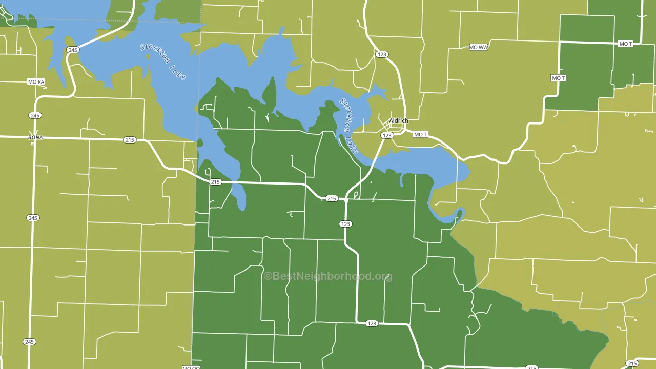 65601, MO block-group voter-turnout map