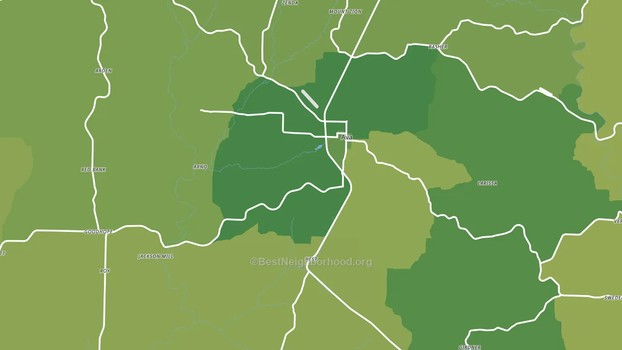 65608, MO block-group voter-turnout map
