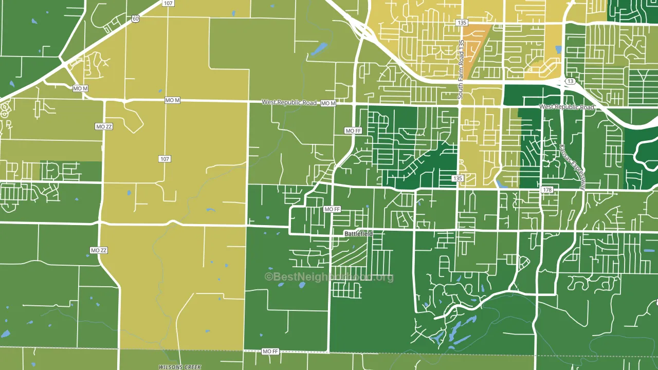 65619, MO block-group voter-turnout map