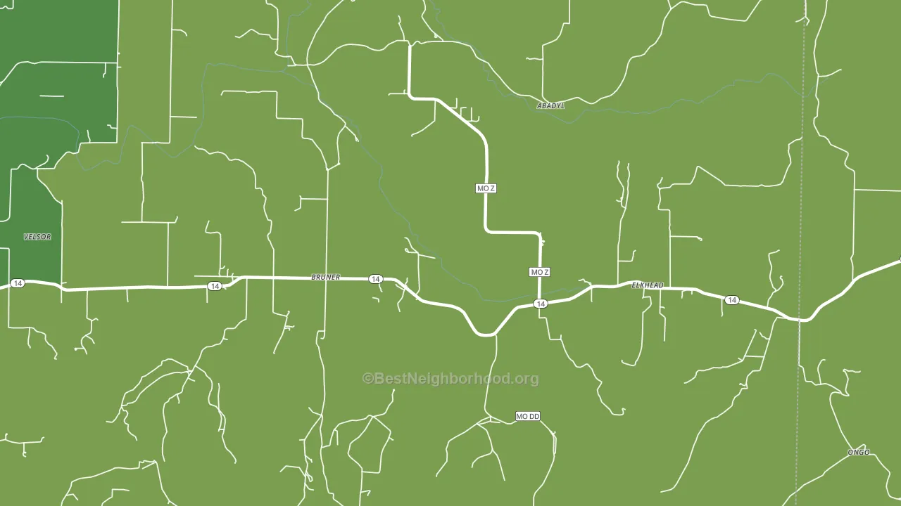 65620, MO block-group voter-turnout map