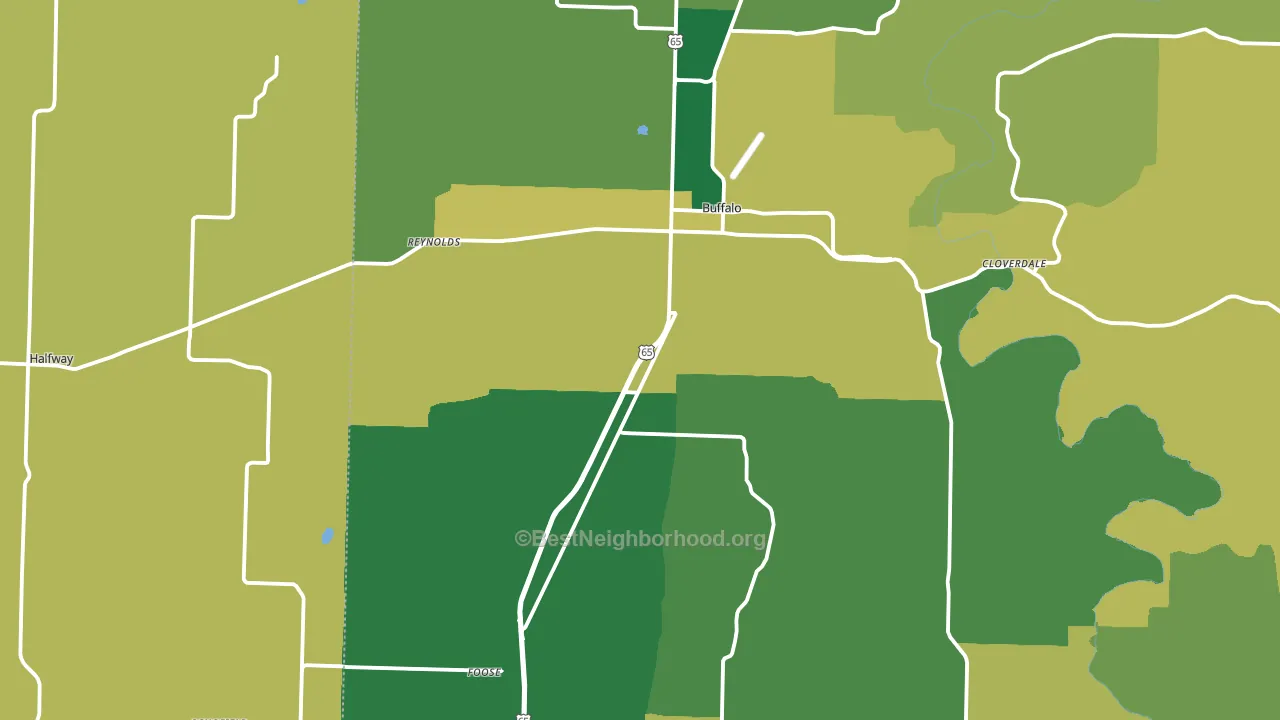 65622, MO block-group voter-turnout map