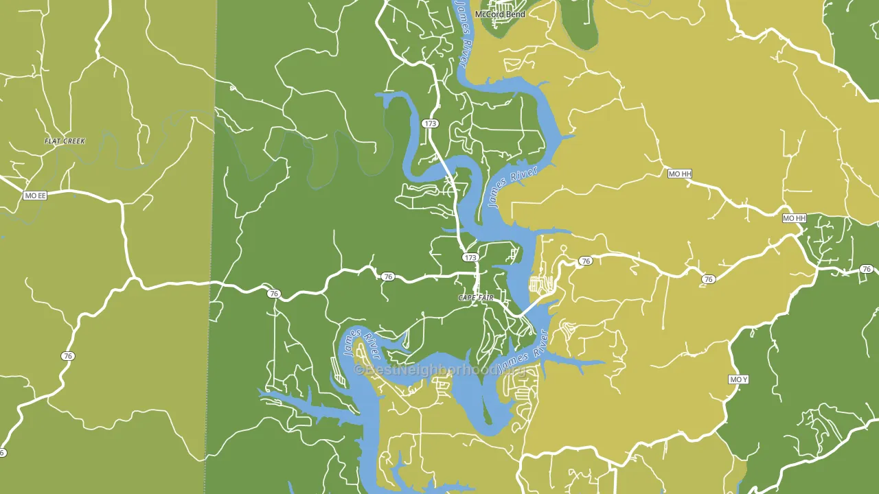 65624, MO block-group voter-turnout map
