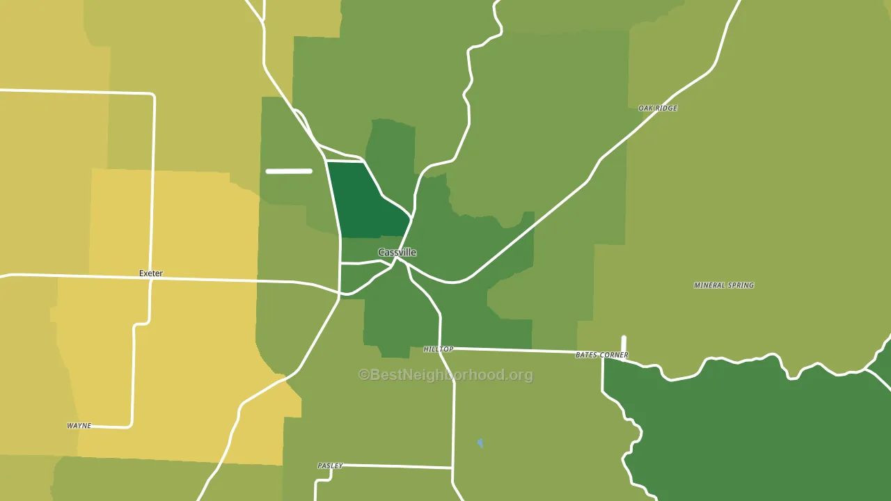 65625, MO block-group voter-turnout map