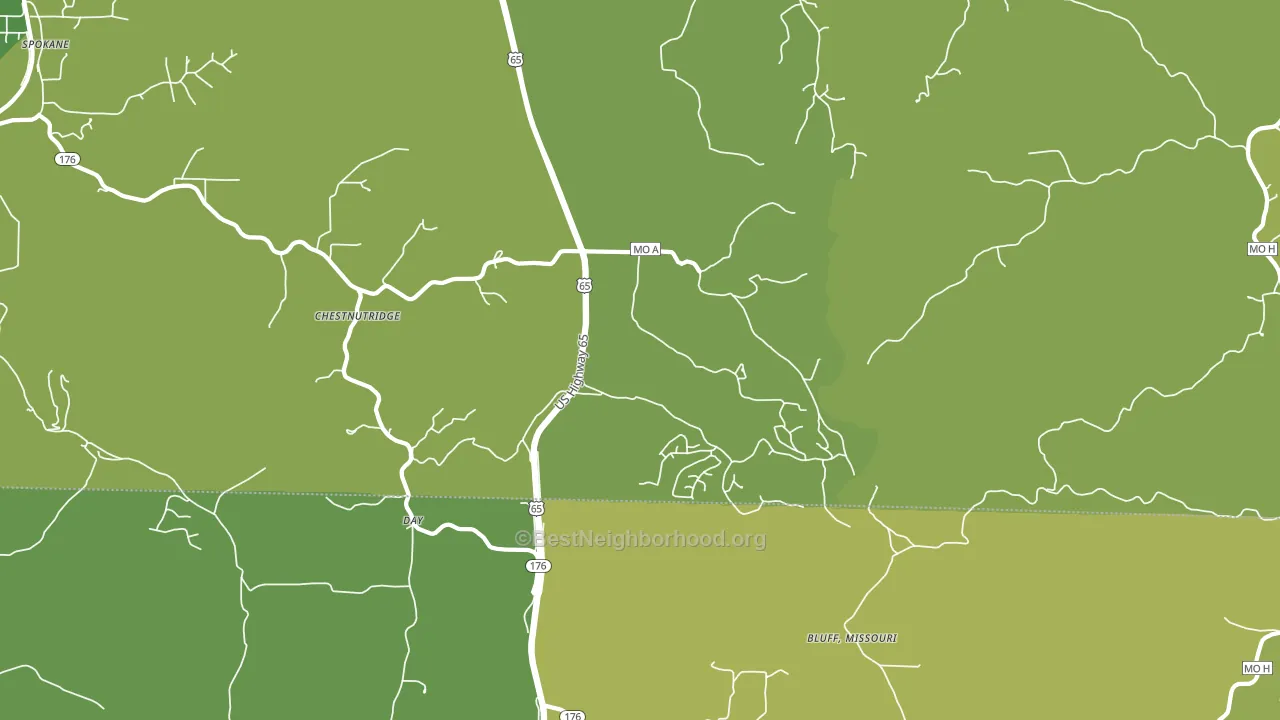 65630, MO block-group voter-turnout map