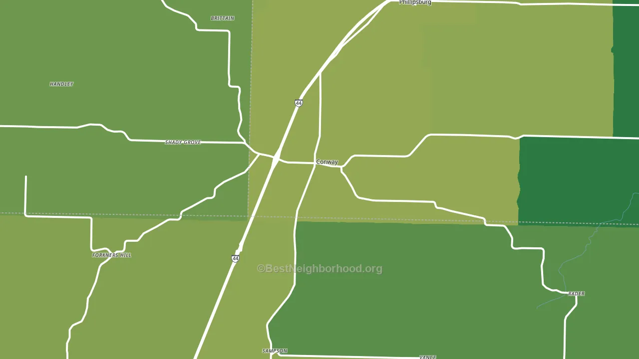 65632, MO block-group voter-turnout map