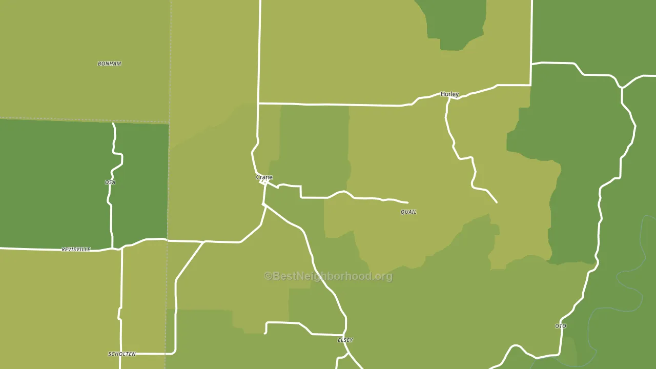 65633, MO block-group voter-turnout map