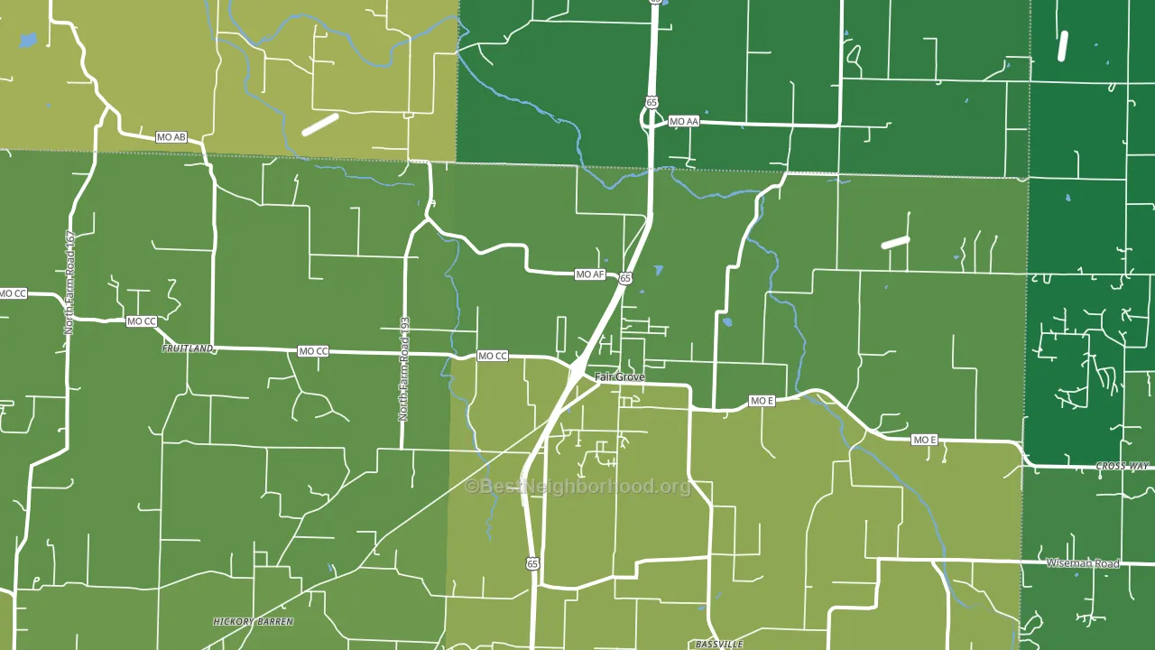 65648, MO block-group voter-turnout map