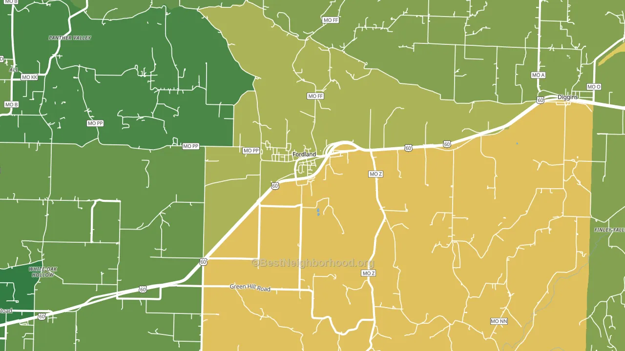 65652, MO block-group voter-turnout map