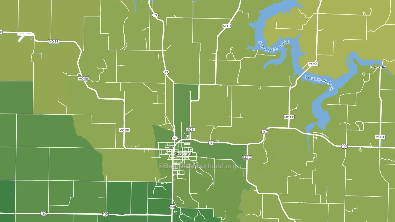 65661, MO block-group voter-turnout map