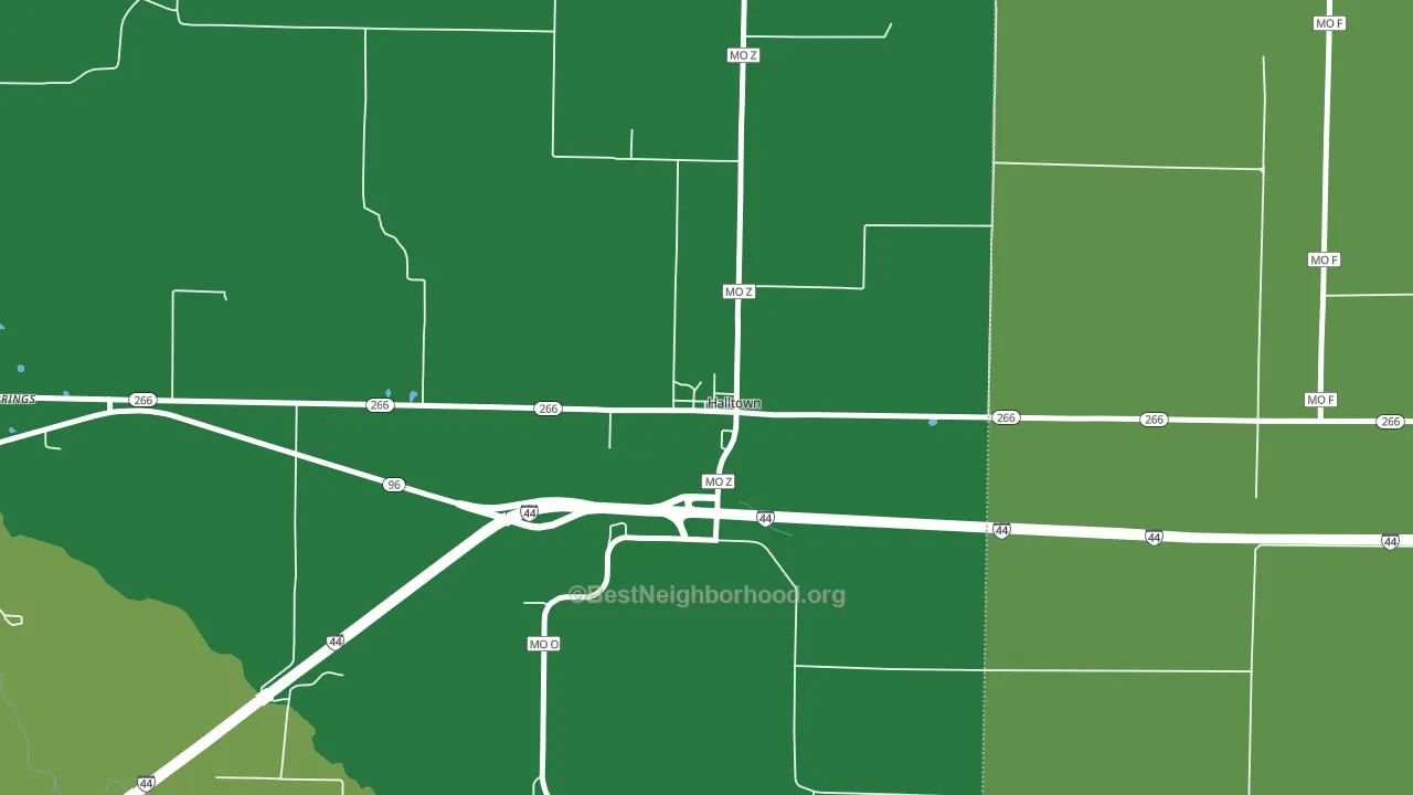 65664, MO block-group voter-turnout map