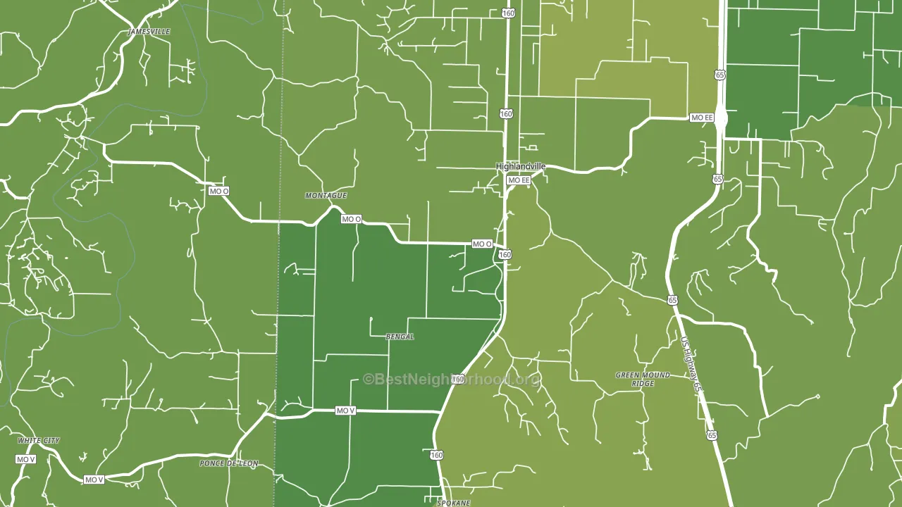 65669, MO block-group voter-turnout map