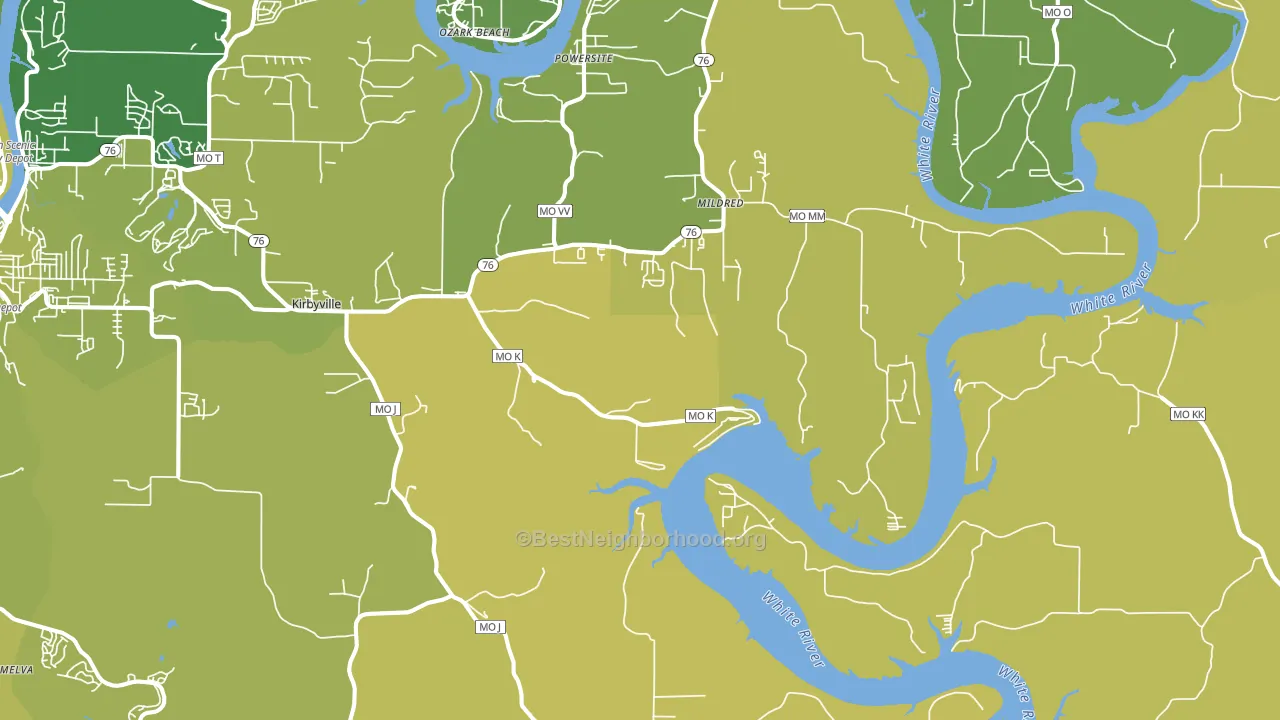 65679, MO block-group voter-turnout map