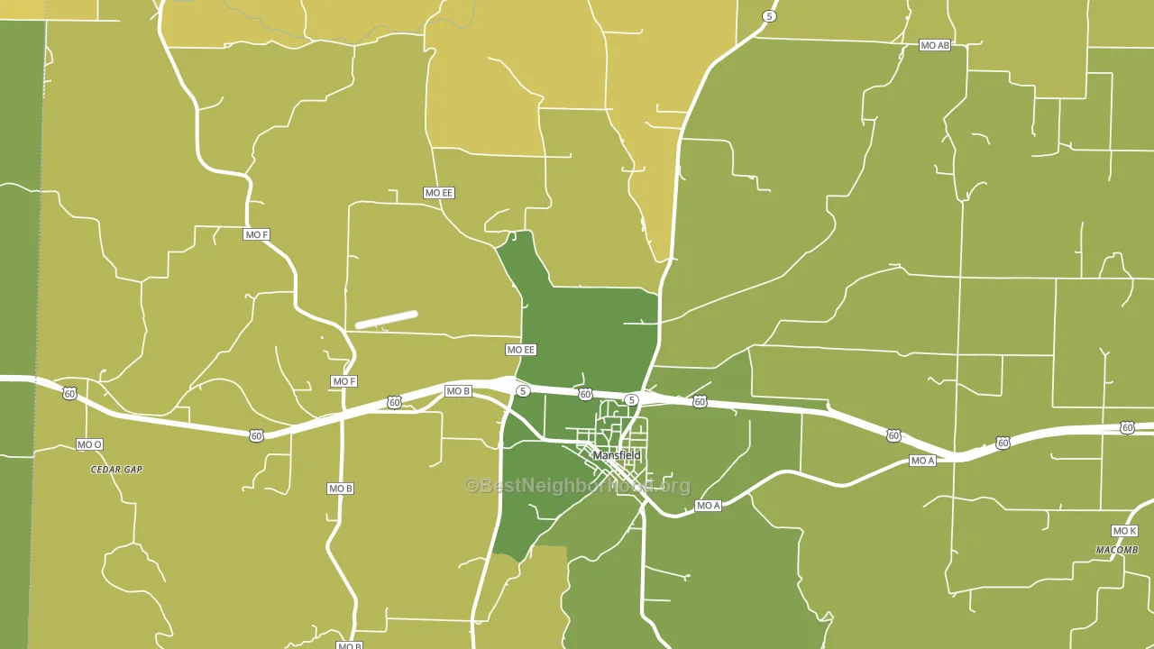 65704, MO block-group voter-turnout map