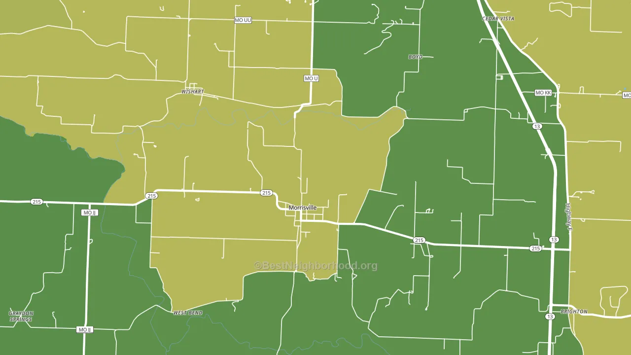 65710, MO block-group voter-turnout map