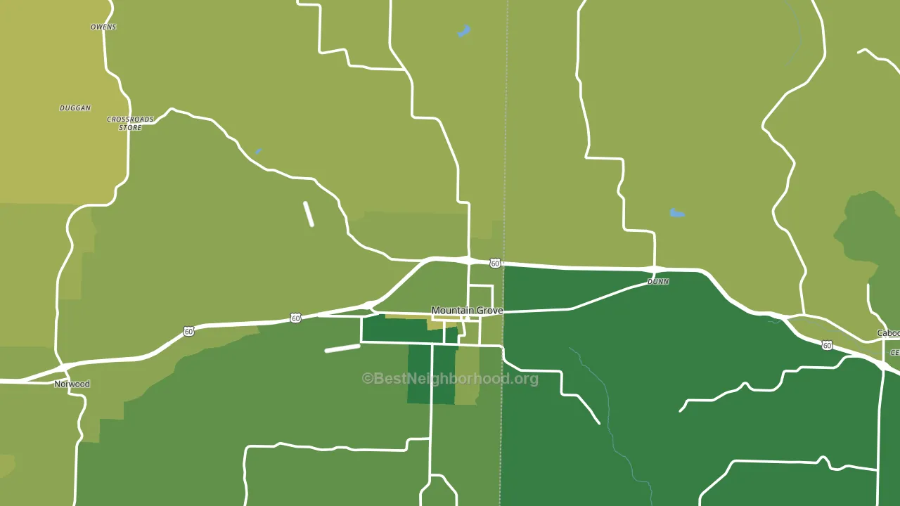 65711, MO block-group voter-turnout map