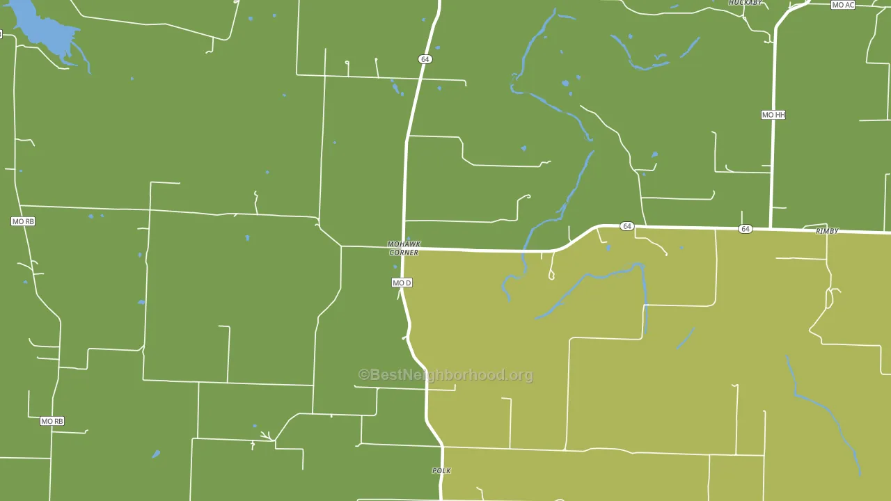 65727, MO block-group voter-turnout map
