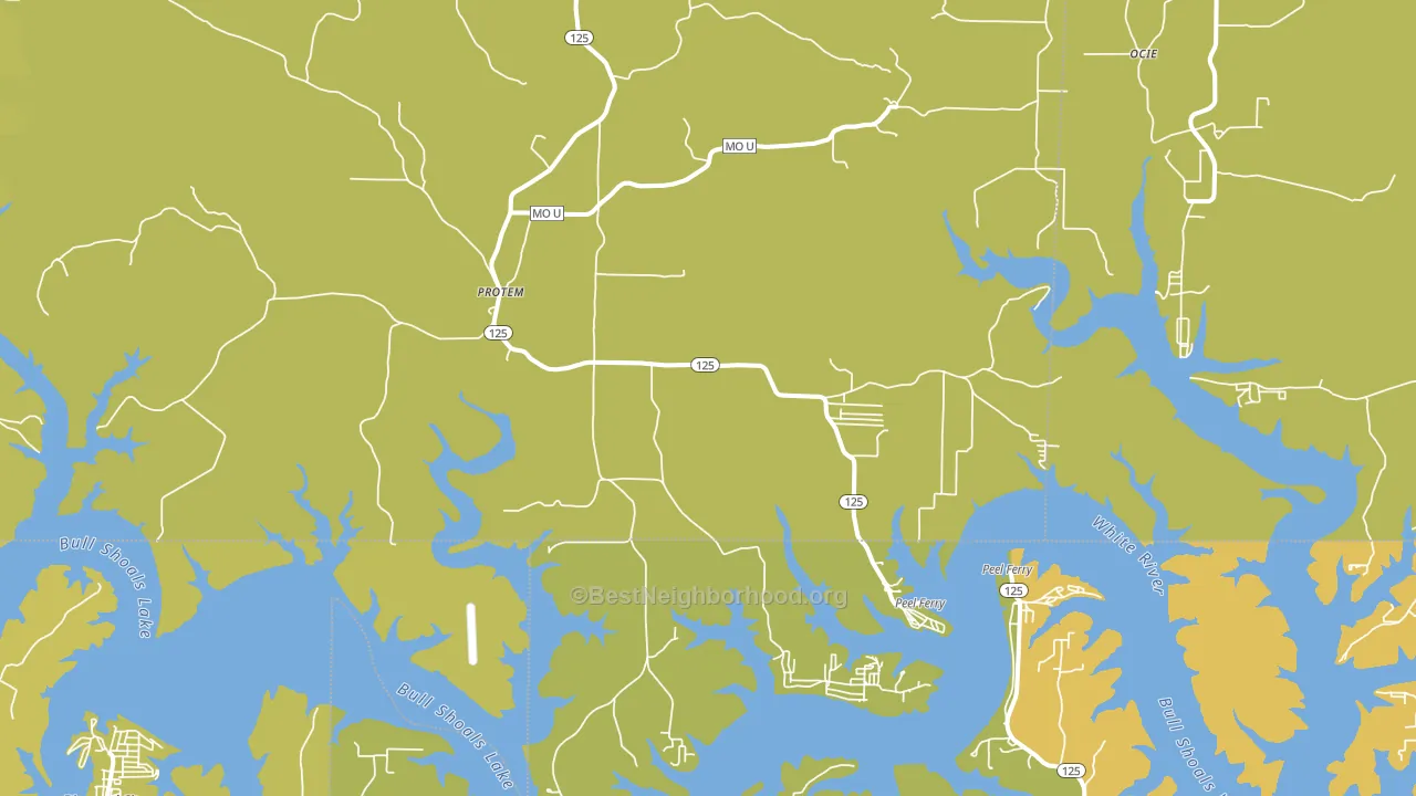 65733, MO block-group voter-turnout map