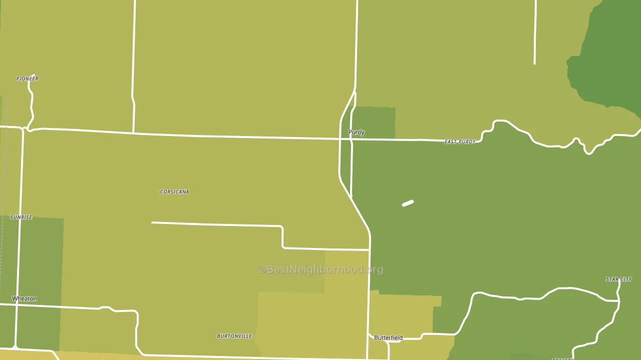 65734, MO block-group voter-turnout map
