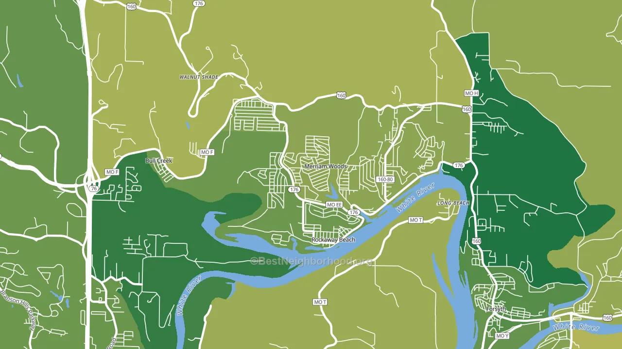 65740, MO block-group voter-turnout map