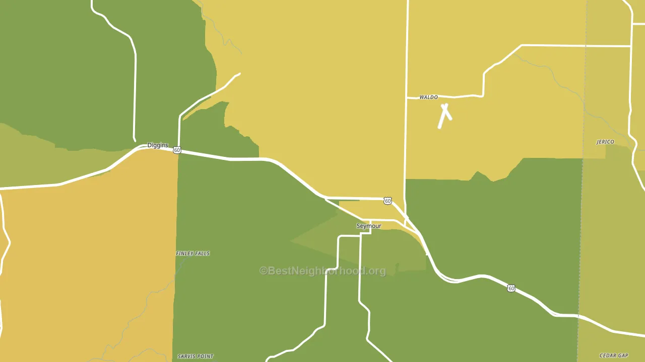 65746, MO block-group voter-turnout map