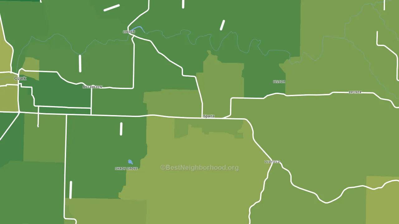 65753, MO block-group voter-turnout map