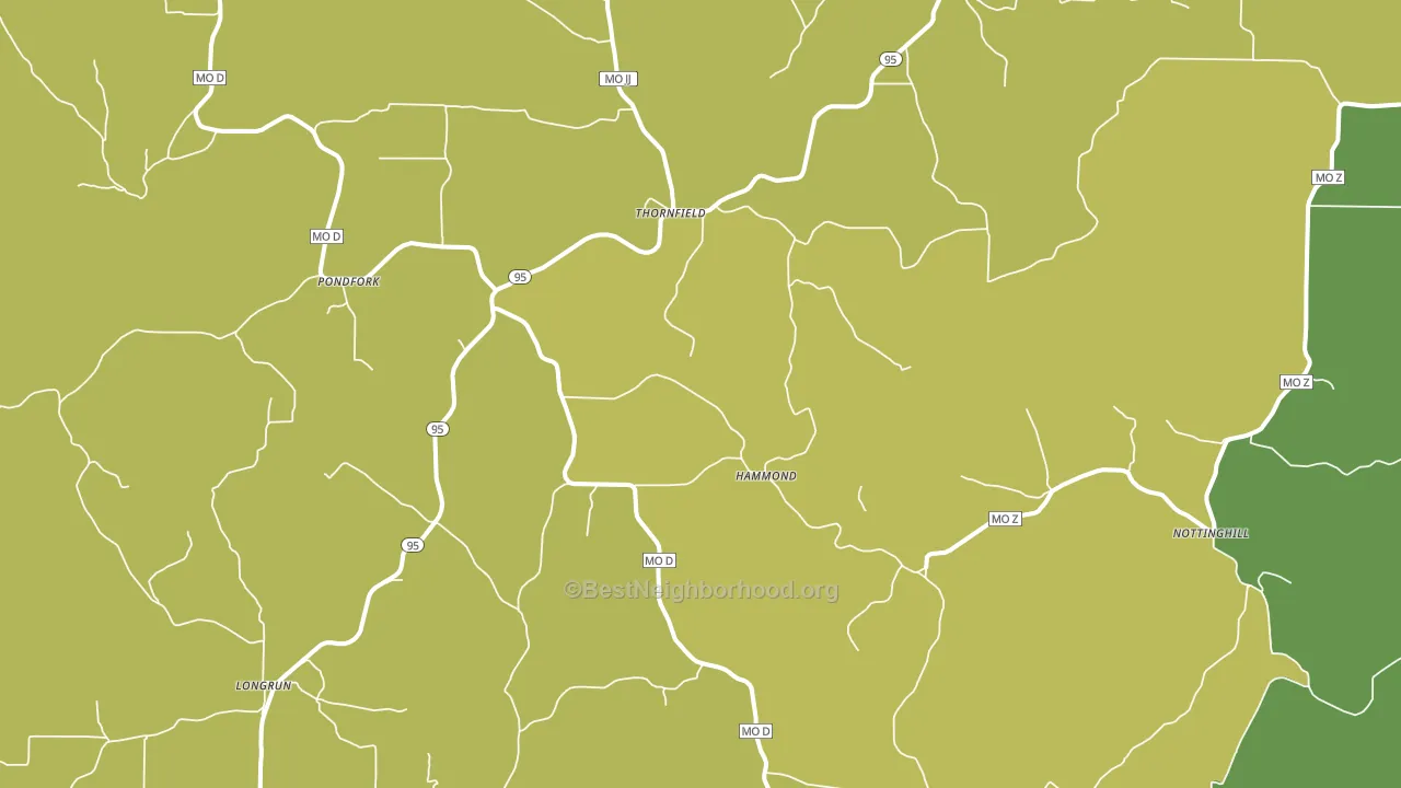 65762, MO block-group voter-turnout map