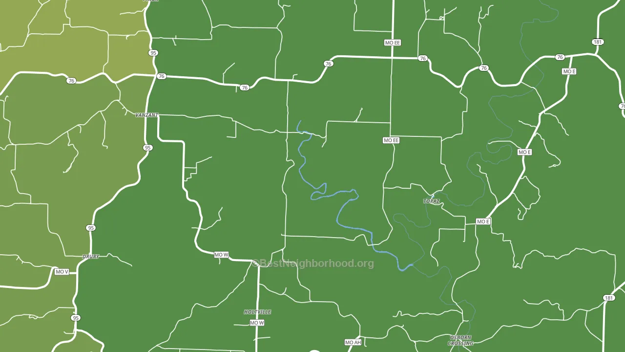 65768, MO block-group voter-turnout map