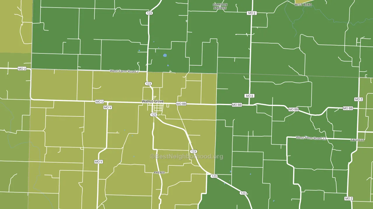 65770, MO block-group voter-turnout map